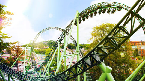بازی ترن هوایی جدید شهربازی گوتنبرگ liseberg