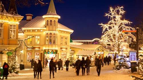 بازارچه های سال نو در شهربازی گوتنبرگ Liseberg