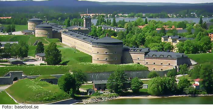 قلعه karlsborg در استان Västra Götaland سوئد