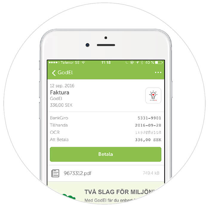 پرداخت قبض و فاکتور از طریق kivra به صورت مستقیم